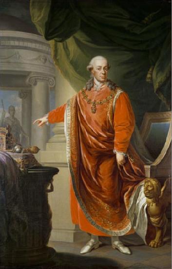 Donat, Johann Daniel Emperor Leopold II in the regalia of the France oil painting art